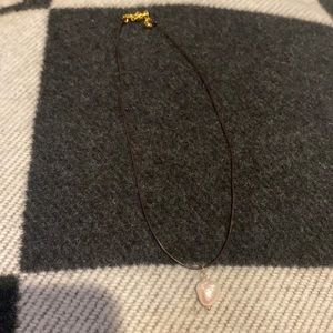 Fresh pearl cord necklace/ choker